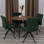 Стул обеденный Sweet, поворотный механизм 360, велюр, Deep Forest (изумруд) | изображение 8