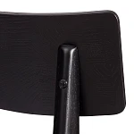 Стул THOR, дерево вяз/ткань лен, черный/черный лен, 50х48х81,5 см | изображение 9