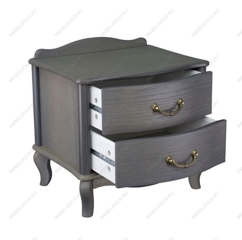 Тумбочка прикроватная Джульетта 2 ящ. (серый ясень) | изображение 2
