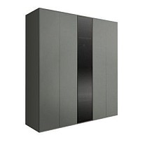 Шкаф 5-ти дв. Bogemia Air (Серый/Черный) БМШ2/5(1)