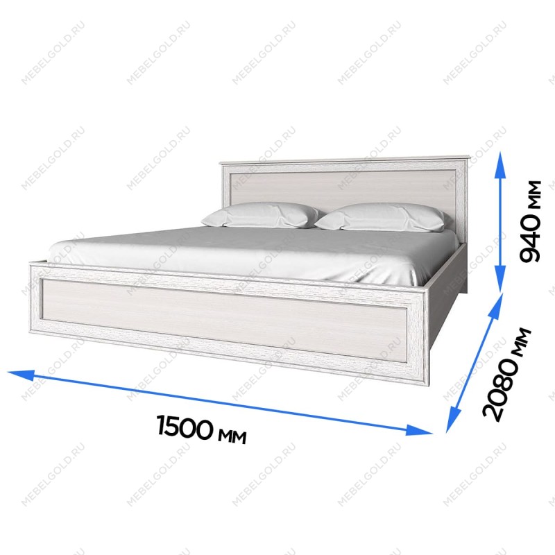 Кровать Тиффани 140 вудлайн кремовый | изображение 2