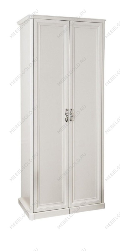 Шкаф Мишель 2-дверный без зеркал белый матовый