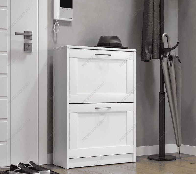 БРИМНЭС / СИРИУС тумба ИКЕА / IKEA для обуви 60х89 белая | изображение 3