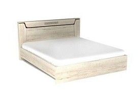 Кровать (каркас) Люкс 1800, Мале (1860*2125*1000) Дуб галифакс белый, 11228