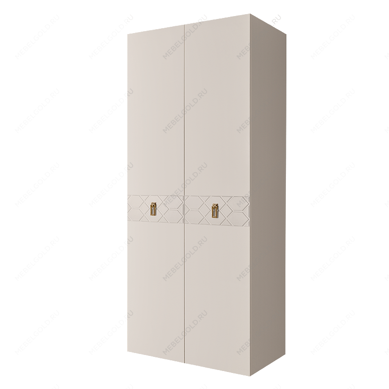 Шкаф 2-х дверный Bogemia Farfalle (Слоновая кость/Золото) БМШ2/2(Fa)