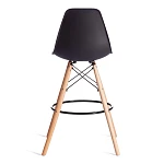 Стул барный Cindy Bar Chair (mod. 80-1), дерево бук/металл/пластик, 50 х 51 х 109 см, Black (Черный) 3010/ натуральный | изображение 3