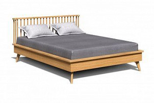 Кровать Elva, без основания, без матраса, (1600x2000), бейц-масло