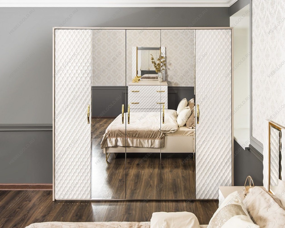 Спальня Лара 5-ств белый глянец | изображение 2