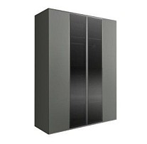 Шкаф 4-х дв. Bogemia Air (Серый/Серебро) БМШ2/4(2)