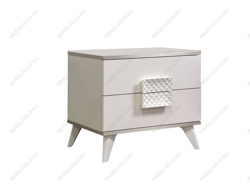 Тумба прикроватная (левая/правая) Диора слоновая кость/серебро ДТП-1 - Выставка Балашиха