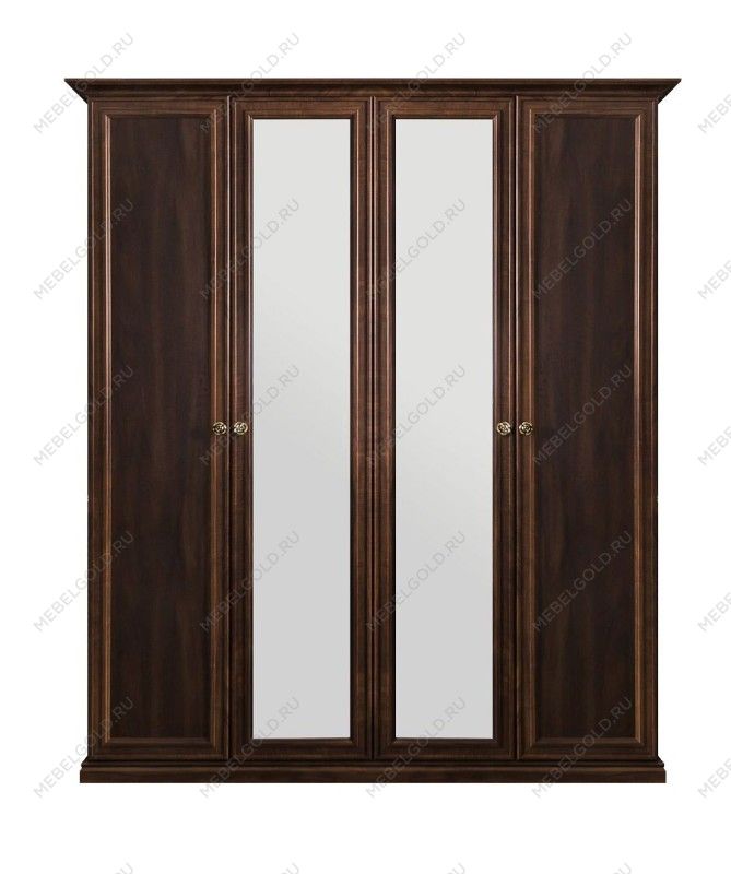 Шкаф Афина 4-дверный (2+2) с зеркалом караваджо | изображение 1