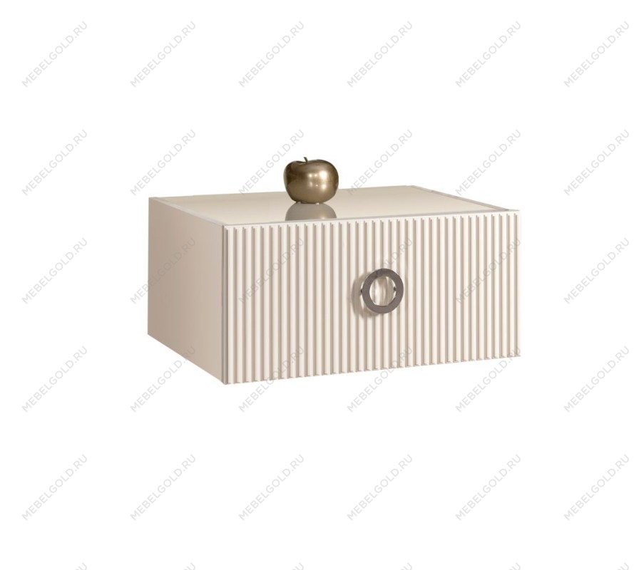 Тумба прикроватная Bogemia Fly Fillini (Слоновая кость) (Lakobel/Хром) БМТП-1