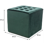 Пуф Signal LORI VELVET BLUVEL 78 (зеленый) | изображение 1