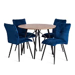 Стул обеденный Sweet, велюр, 46х55х88, Blue (синий) | изображение 8