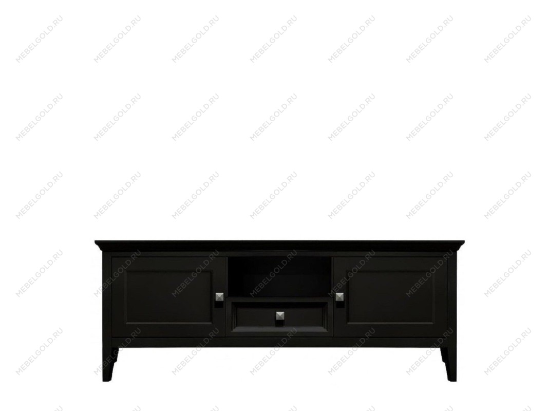 Тумба ТВ малая 1 ящик 2 дверцы Manhattan (Черный)