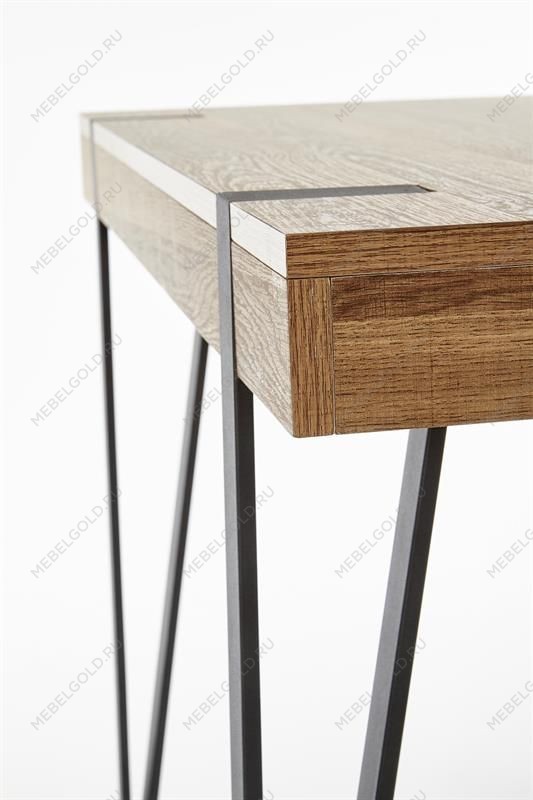 Стол компьютерный Halmar B-39 (орех медовый/черный) | изображение 7