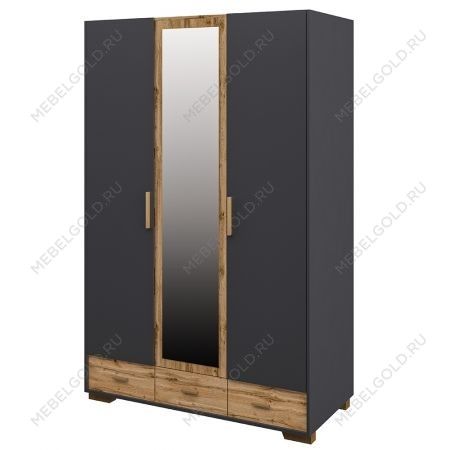 Шкаф для одежды Сканди МН-036-33 Графит