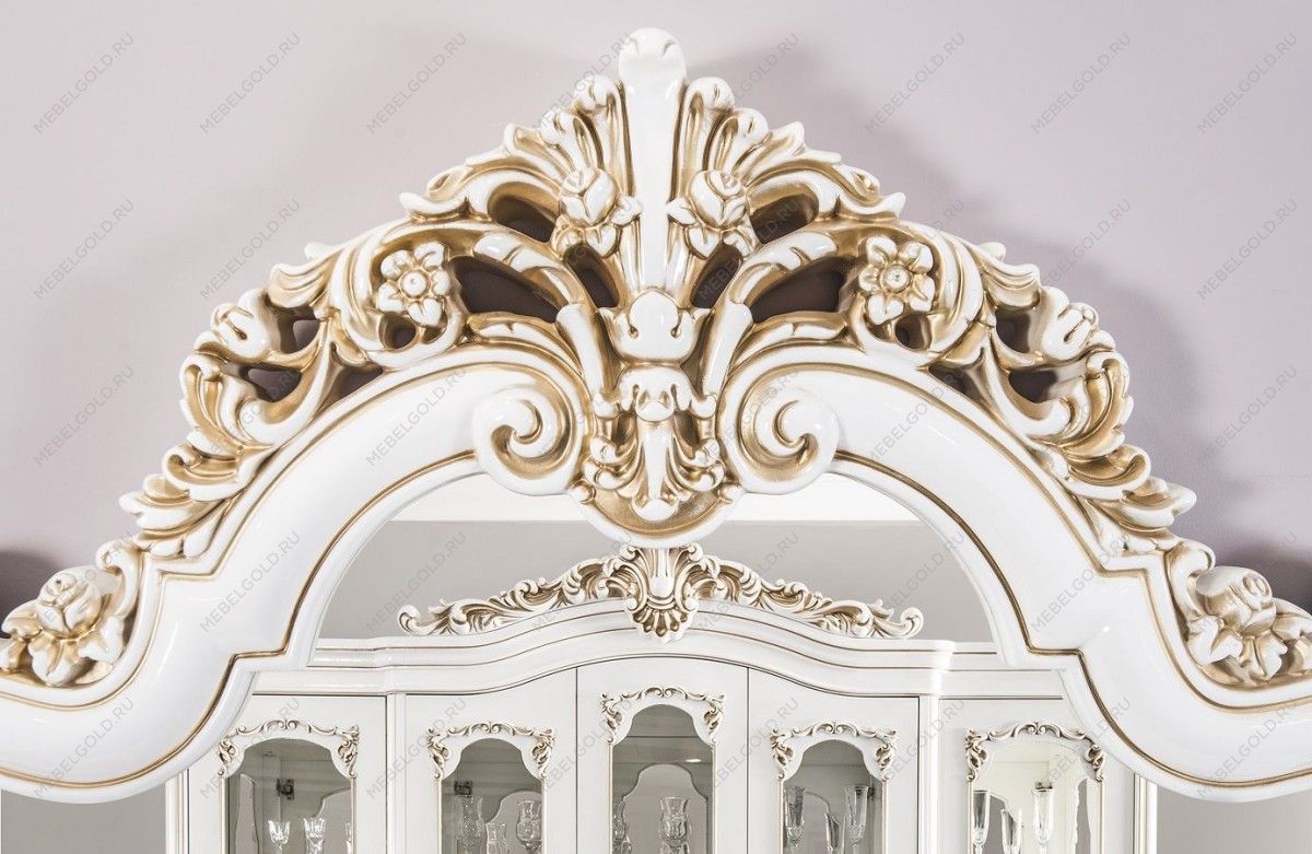 Зеркало Флоренция белый глянец (гостиная) | изображение 1