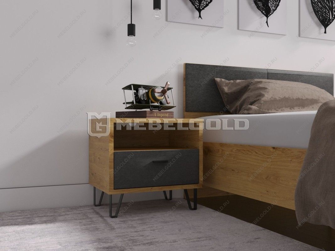 Тумба прикроватная Грейс KOM1S | изображение 2