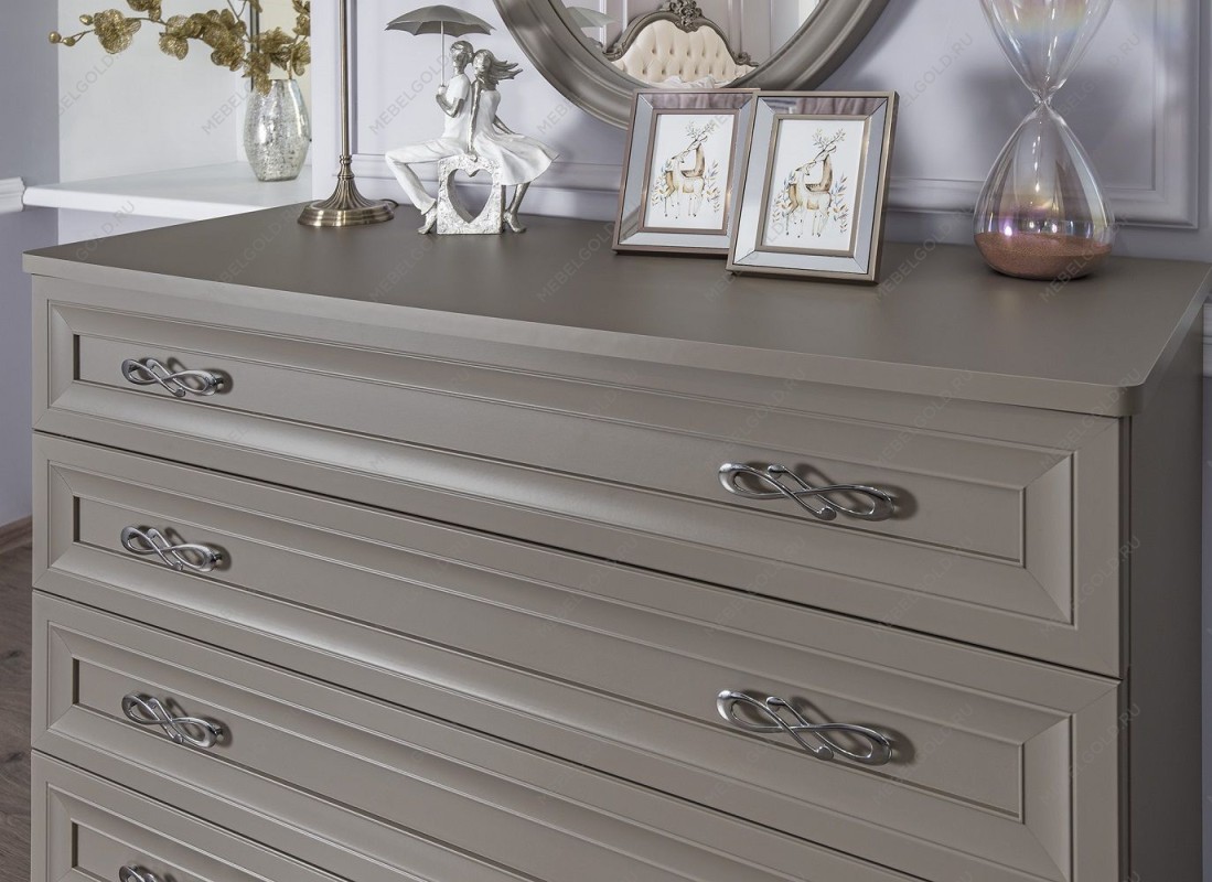 Комод Мишель Лайт 4 ящика серый камень | изображение 2