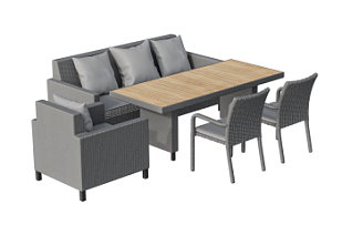 Комплект плетеной мебели MOKKA BELLA LOUNGE