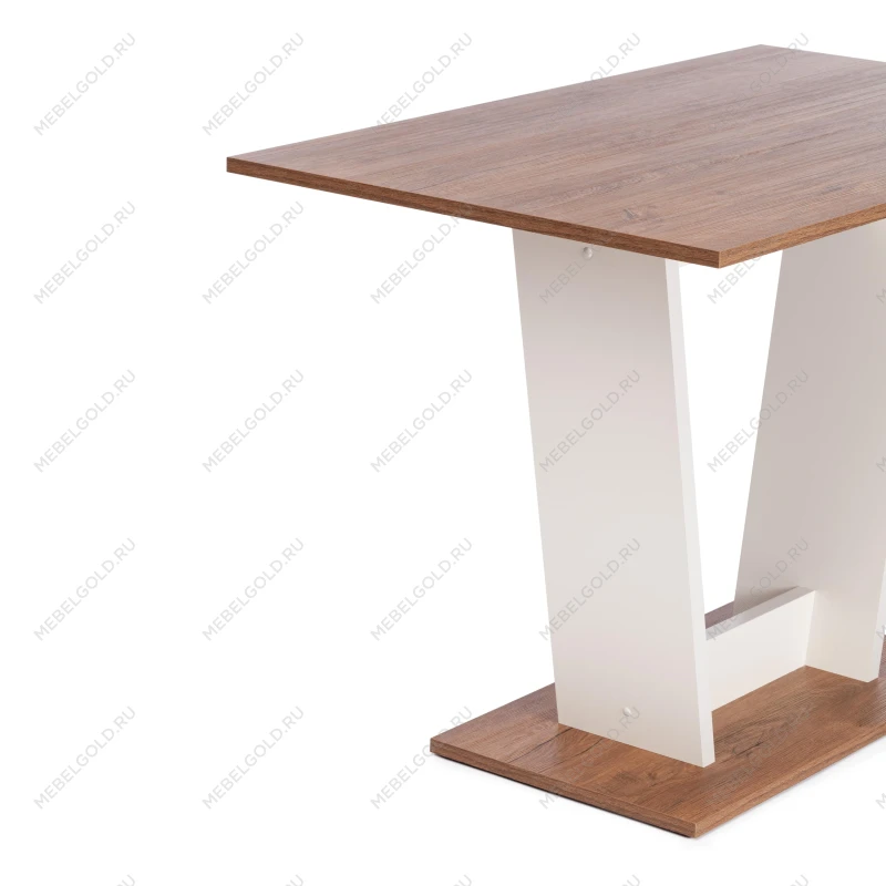 Стол обеденный TIBI L нераздвижной, ЛДСП (18 мм), 68,6 х 110 х 75 см, Дуб Канзас/Пепел | изображение 3