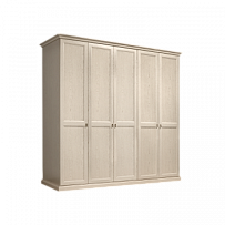 Шкаф 5-и дв. (без зеркал) для платья и белья Венеция дуб седан ВНШ2/5