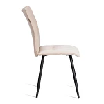 Стул обеденный Bari, ткань велюр, 46х55х89, молочный/черный, (Porsche 2) | изображение 1