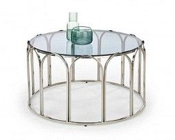 Стол журнальный Halmar OLIVIA (дымчатый/хром)