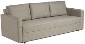 Диван-кровать Вало светло-серый, рогожка