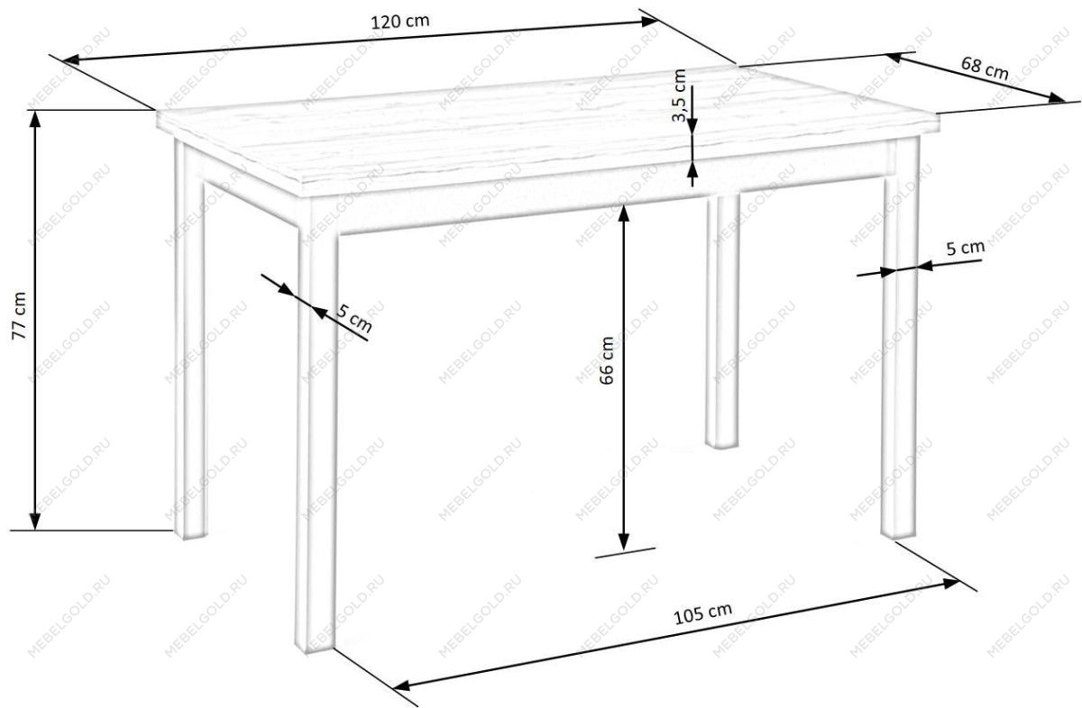 Стол обеденный Halmar COBALT (дуб вотан/черный) | изображение 8