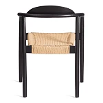 Стул MIDGARD, дерево вяз/бечевка, черный, 50х51х78,5 см | изображение 3