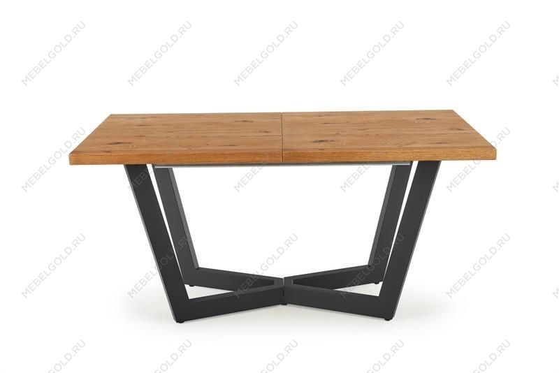 Стол обеденный Halmar MASSIVE раскладной (дуб светлый/черный) | изображение 2