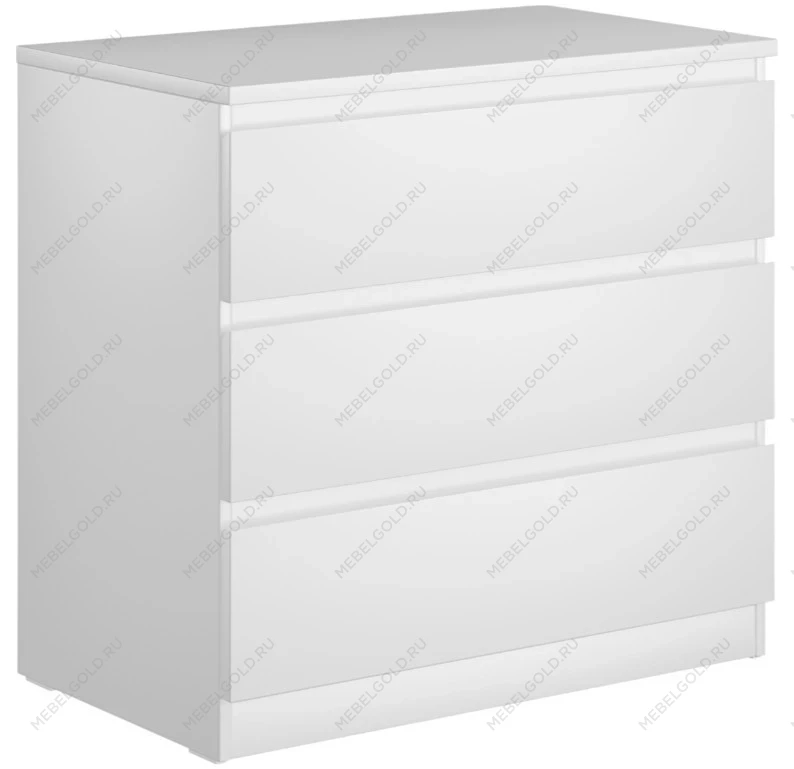 МАЛЬТА комод ИКЕА / IKEA 3 ящика 80х76 белый