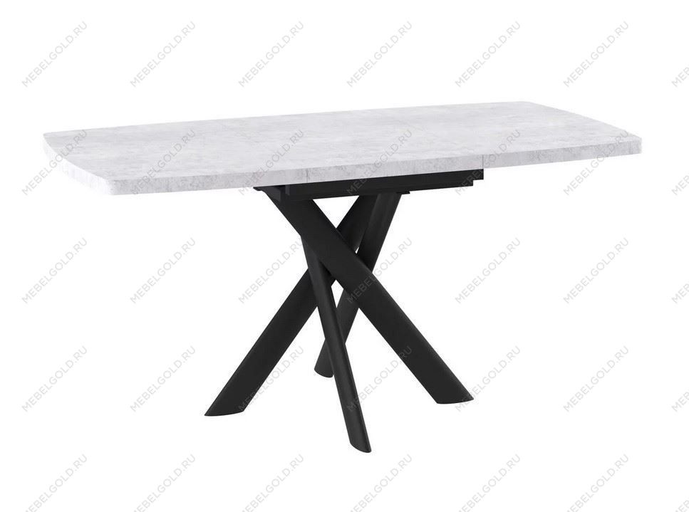 Стол Andres-110 (110/145 х 80/серый сланец/черный) | изображение 1