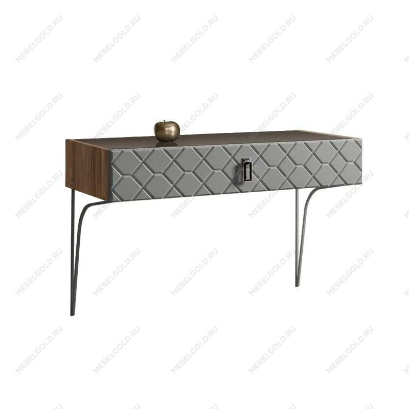 Стол туалетный Bogemia Woodline Fa (Серый) (Lakobel/Хром) БМСТ-1