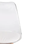 Стул TULIP (mod. 73-1), дерево/пластик/экокожа, 47,5x55x80 см, Прозрачный (Transparent) | изображение 5