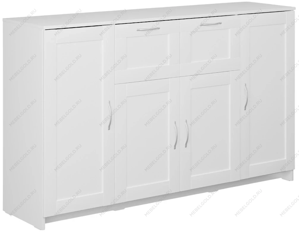 БРИМНЭС / СИРИУС тумба ИКЕА / IKEA 4 двери и 2 ящика 156х95 белая