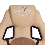 Кресло DRIVER (22), кож/зам/ткань, бежевый/бронза, 36-34/TW-21 | изображение 7