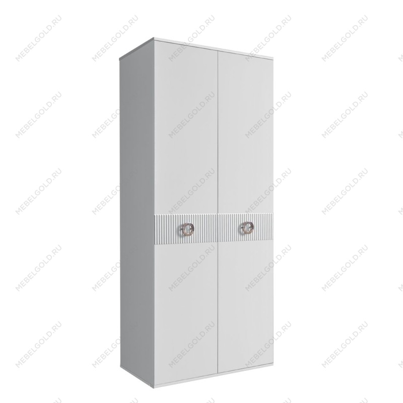 Шкаф 2-х дверный Bogemia Fillini (Белый/Хром) БМШ2/2(Fi)