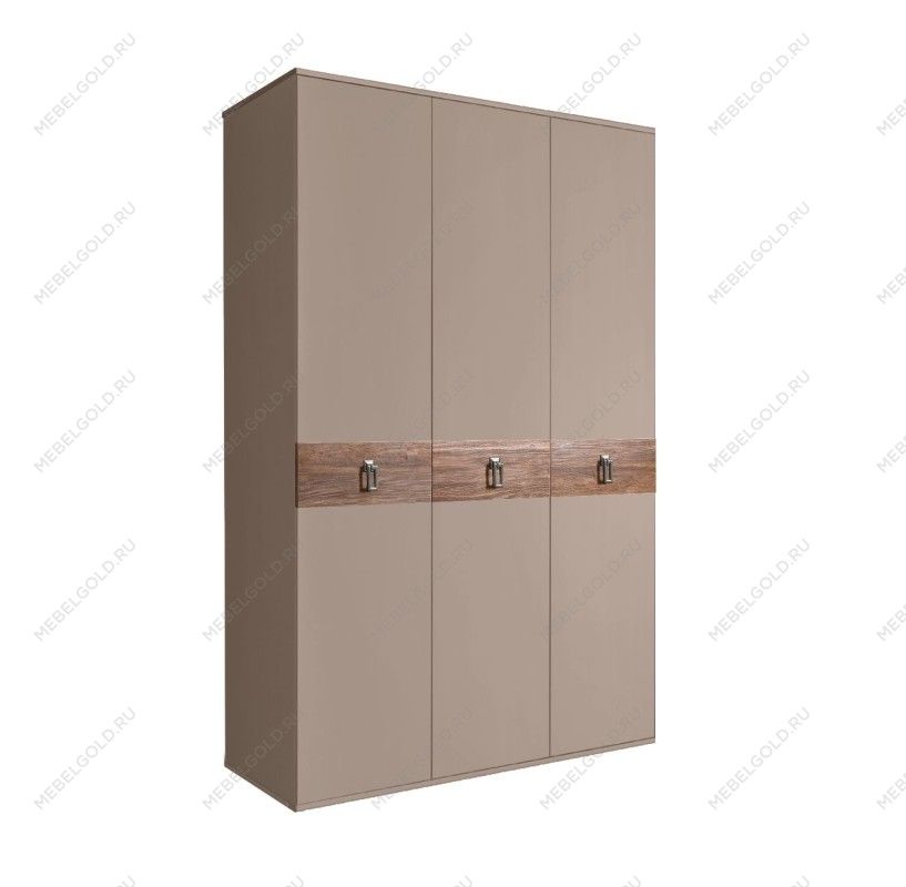 Шкаф 3-х дверный Bogemia Wood Fa (Мокка/Хром) БМШ2/3(Wo)