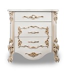 Тумба прикроватная Флоренция белый глянец | изображение 1