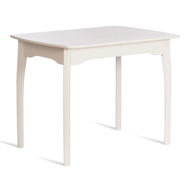 Стол CATERINA, бук, мдф, 100+30x70x75, Ivory white