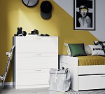 BRIMNES / СИРИУС комод ИКЕА / IKEA 3 ящика белый | изображение 4
