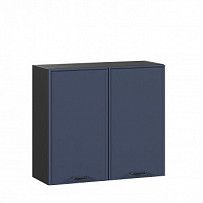 Индиго Шкаф кухонный 800 (Черный/Темно-синий)