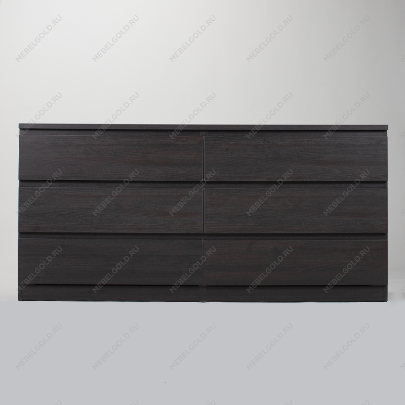 МАЛЬТА комод ИКЕА / IKEA 6 ящиков 160х76 Дуб Венге | изображение 2