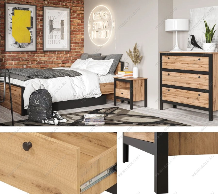 Комод Лофт KOM3S/90 | изображение 1