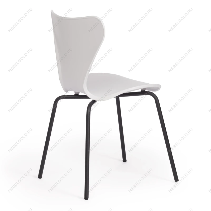 Стул Jacobsen (mod DC 102)/1 шт. в упаковке, пластик/металл, 50 х 46 х 82 см, белый 018/черный | изображение 2
