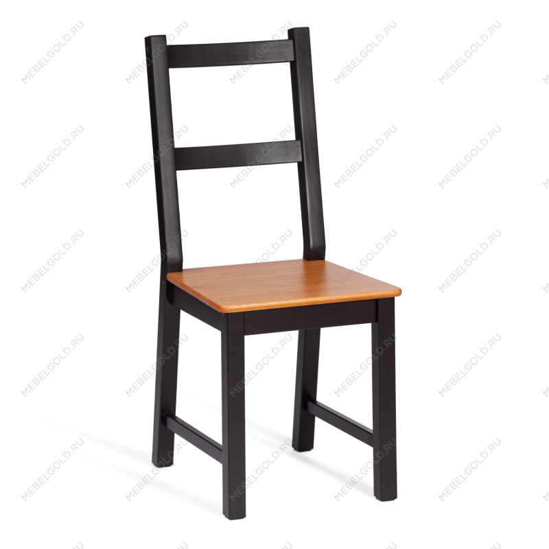 Стул Соната/Sonata chair, массив сосны, 41х50х95 см, антик/чёрный