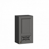 Амели-3 Шкаф кухонный 400 (Чёрный/Оникс серый)